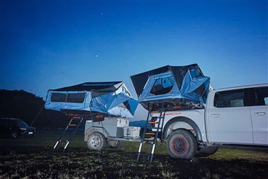 Шатор на крову од тврдог омотача за 3 особе